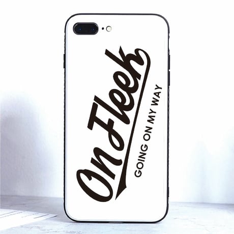 【在庫限り】OnFleek iPhoneケース (強化ガラス：ホワイト)