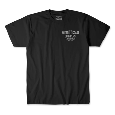 WEST COAST CHOPPERS MOTORCYCLE CO. TEE - BLACK