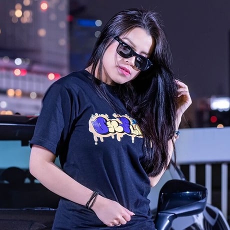 OnFleek POPグラフィティTシャツ（BLACK）