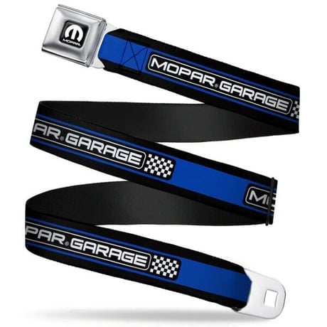 MOPAR Logo Full Color Black White Seatbelt Belt
