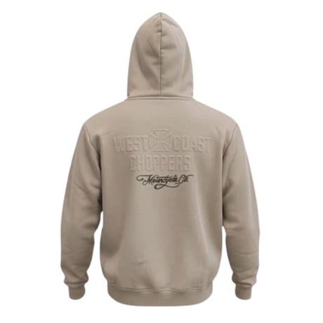 WCC EMBOSSED SWEAT HOODY - BEIGE