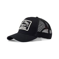 WCC MOTORCYCLE CO. 5 PANEL TRUCKER HAT - BLACK