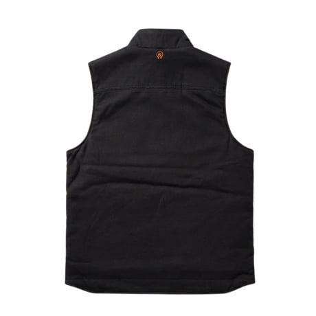 WCC SHERPA LINED HEAVY DUTY CANVAS WORKVEST - BLACK