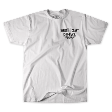 WEST COAST CHOPPERS MOTORCYCLE CO. TEE - WHITE