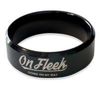 【訳あり】OnFleek LOGOリング（ブラック）