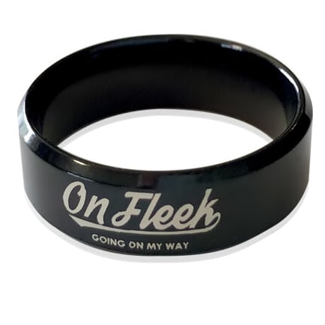 【訳あり】OnFleek LOGOリング（ブラック）