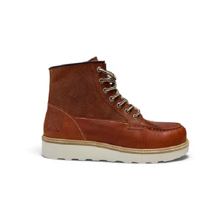 WCC RIGID LEATHER BOOTS - TUMBLE BROWN