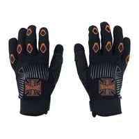 West Coast Choppers Por Vida Gloves - Black/Orange