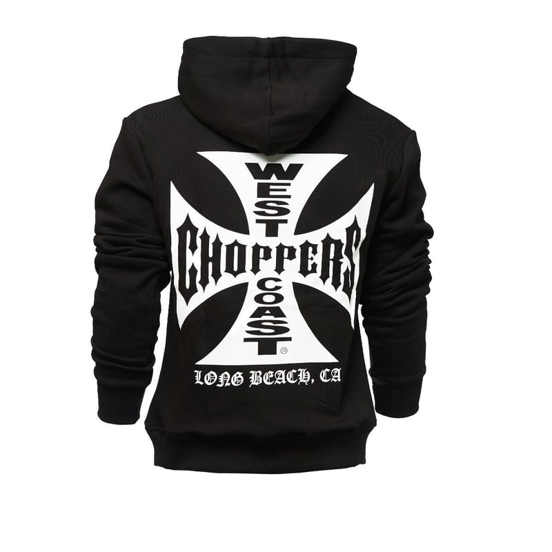 トップス West Coast Choppers og logo zip hoody WCC OG LOGO ZIP HOODY - BLACK | On Fleek