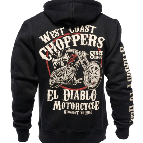 WCC - EL DIABLO ZIP HOODY - Black
