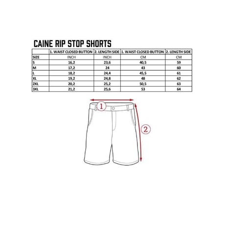 【即納可能】WCC CAINE RIPSTOP CARGO SHORT - OLIVE GREEN