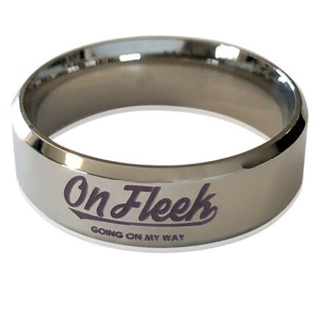 【訳あり】OnFleek LOGOリング（シルバー）