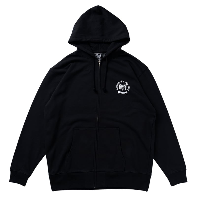 美品 バックフラッグ】即完売 ダンケシェーン ファー ジップパーカー  