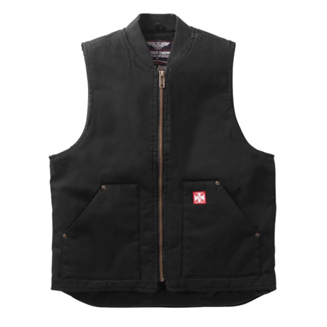 WCC HEAVY DUTY CANVAS WORKVEST - BLACK