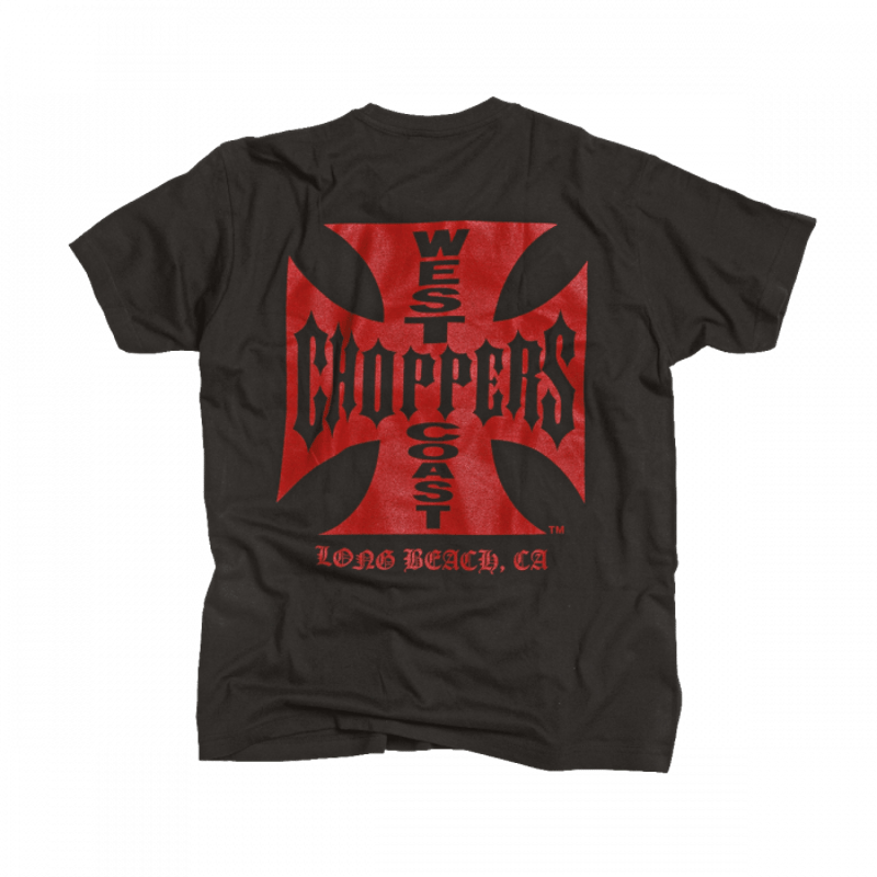 WEST COAST CHOPPERS OG CLASSIC TEE - BLACK RED
