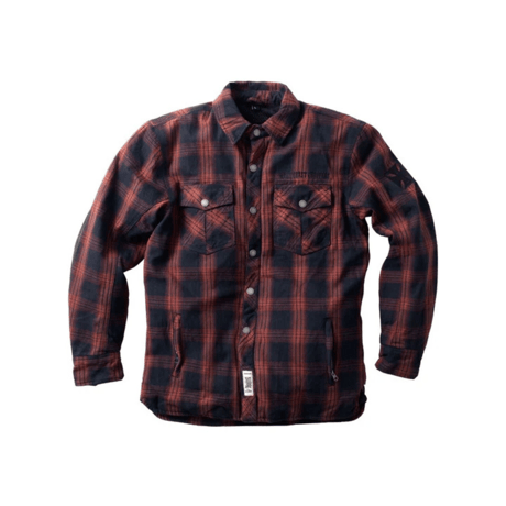 WCC AUSTIN KEVLAR RIDING SHIRT - RED/BLACK