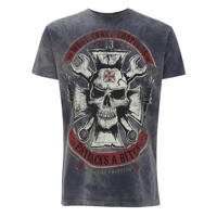 【即納可能】WEST COAST CHOPPERS MECHANIC TEE - VINTAGE BLUE