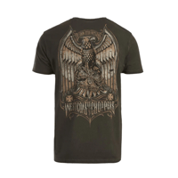 EAGLE CREST TEE - OIL DYE ANTHRACITE