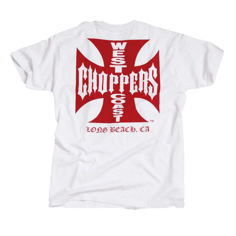 WEST COAST CHOPPERS OG CLASSIC TEE - WHITE RED