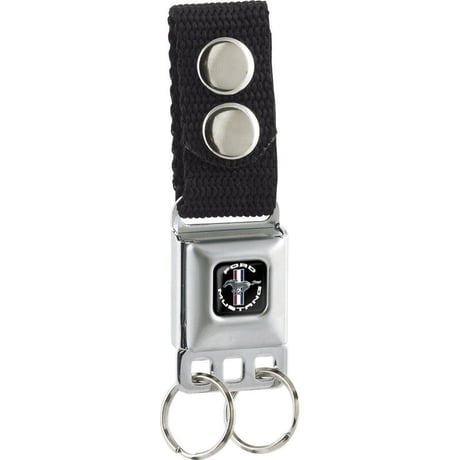 FORD MUSTANG TRI-BAR LOGO BLACK WHITE SILVER RED BLUE