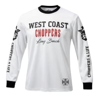 WCC CHOPPERS 4 LIFE WAFFLE LONG SLEEVE - WHITE