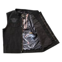 WCC X 13 1/2 DOMINATOR CANVAS RIDING VEST -BLACK