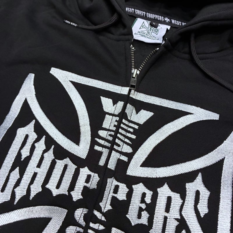 WCC OG LOGO ZIP HOODY - BLACK | On Fleek