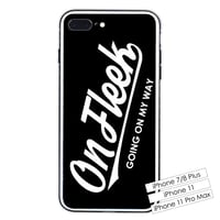【在庫限り】OnFleek iPhoneケース (強化ガラス：ブラック)