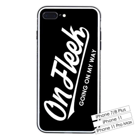 【在庫限り】OnFleek iPhoneケース (強化ガラス：ブラック)