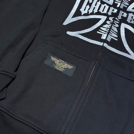 WCC OG LOGO ZIP HOODY - BLACK