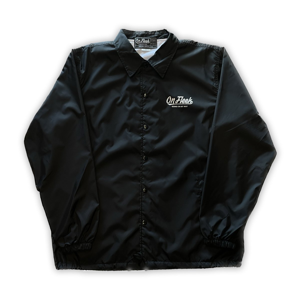 【FAMOUZ】ヴィンテージ フェイマス コーチジャケット black ブラック OnFleekコーチジャケット（BLACK×WHITE） | On Fleek