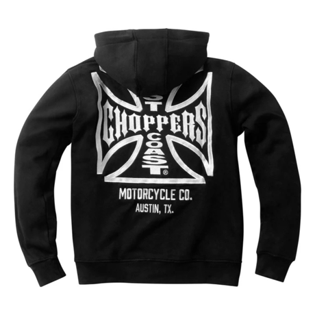 WCC DOMINATOR EMBROIDERED ZIP HOODY - BLACK