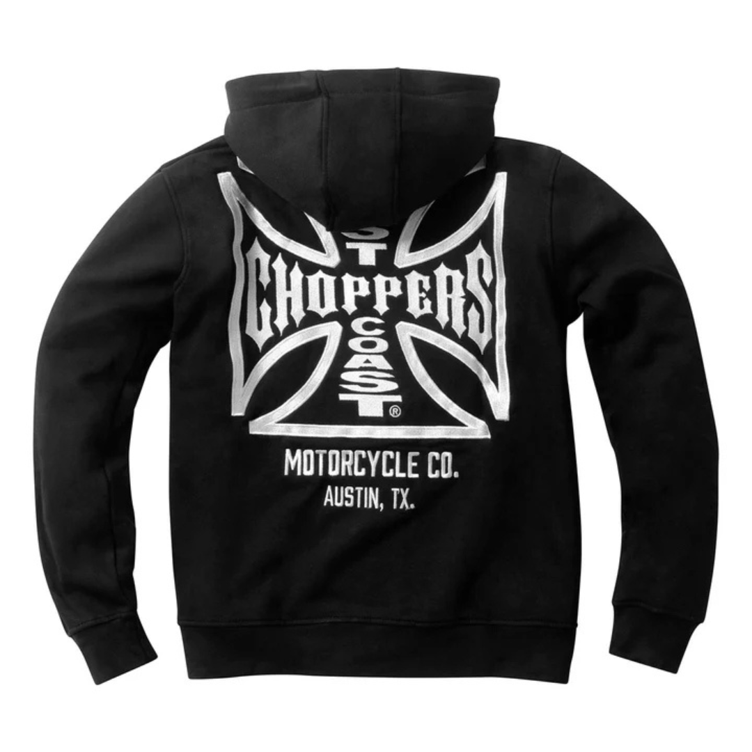 WCC DOMINATOR EMBROIDERED ZIP HOODY - BLACK | O