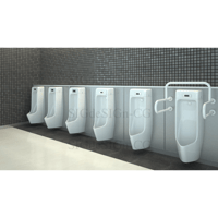 男性トイレ複数 グレー