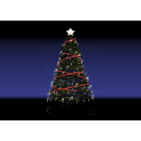 クリスマスツリー 音符型単色
