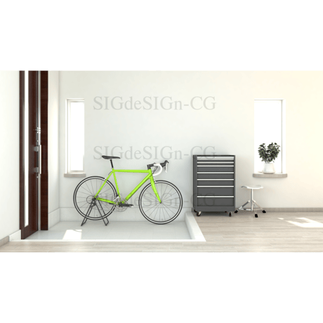 玄関 自転車ガレージ仕様