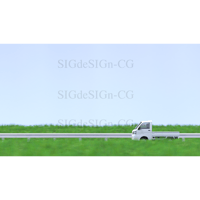 草原ドライブ 軽トラック