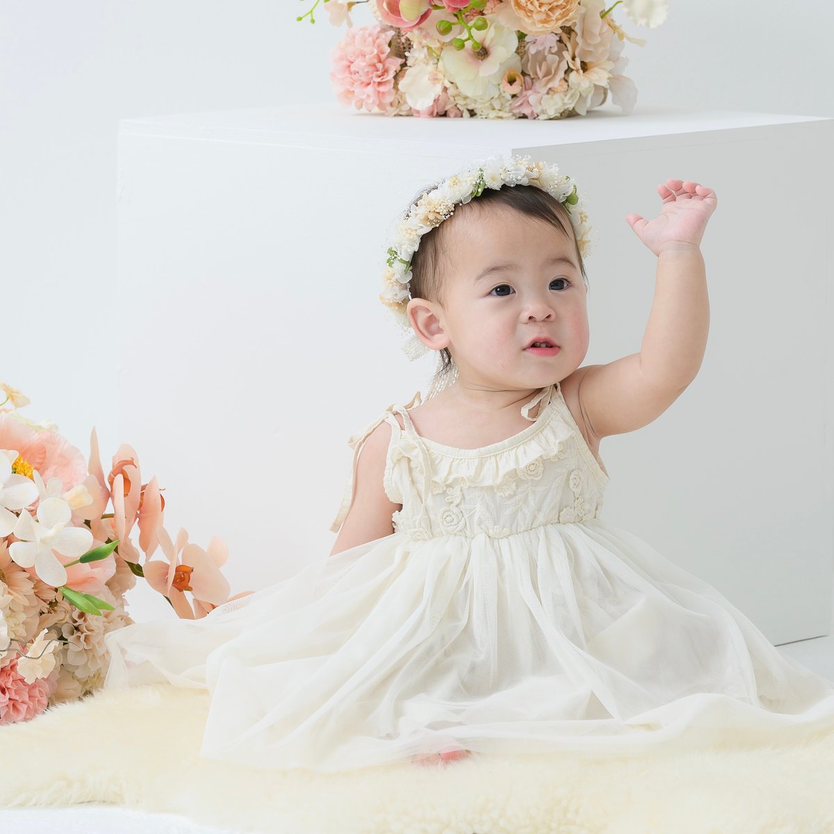 【M me eme】Flower tulle mini onepiece M me eme／Flower tulle mini onepiece(eme10700) | All Item