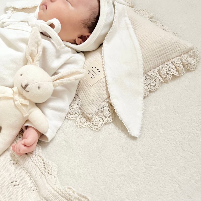 Newレースデザイン《即納》original baby lace frill pillow ベ