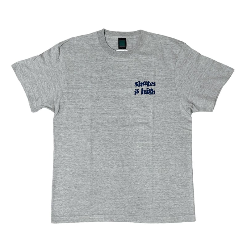 Skates is high Back Print T-sh グレー | IWAWAKI FM