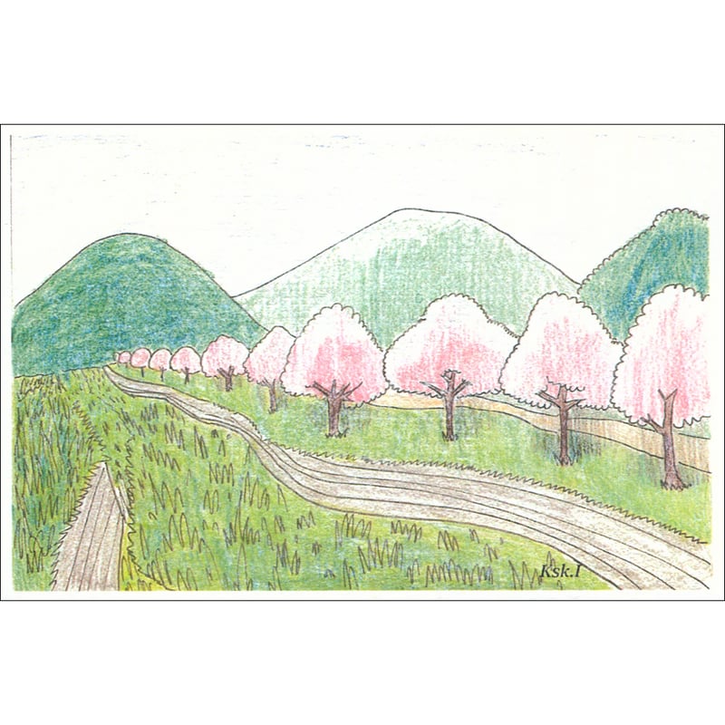 ◇春を待ちわびて◇手描きイラスト 楽天市場】はがき 桜 春 和紙 葉書 和風 イラスト【花きらら FPS