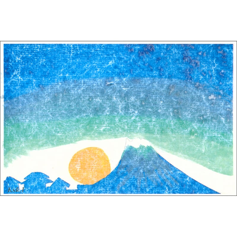 絵本『カーブの季節』– 手描き制作中（しずくの日記） かわいい和風イラスト】金の墨絵：ススキと月・.波とウサギの