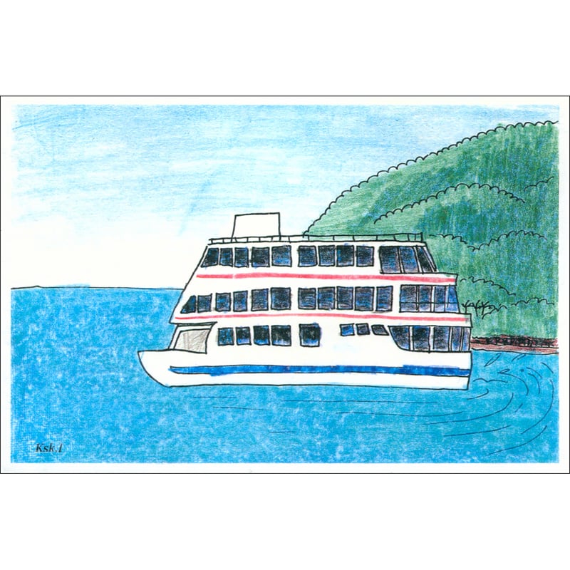 手すき紙の絵葉書(手描き絵画・イラストをプリント)No60148 手すき紙の絵葉書(手描き絵画・イラストをプリント)No60148
