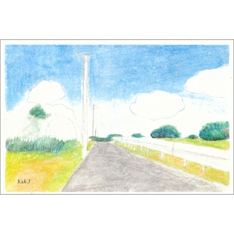 手描き風景画 (春の記憶)フレーム付き(絵の大きさは22cm 手描き風景画 (春の記憶)フレーム付き(絵の大きさは22cm