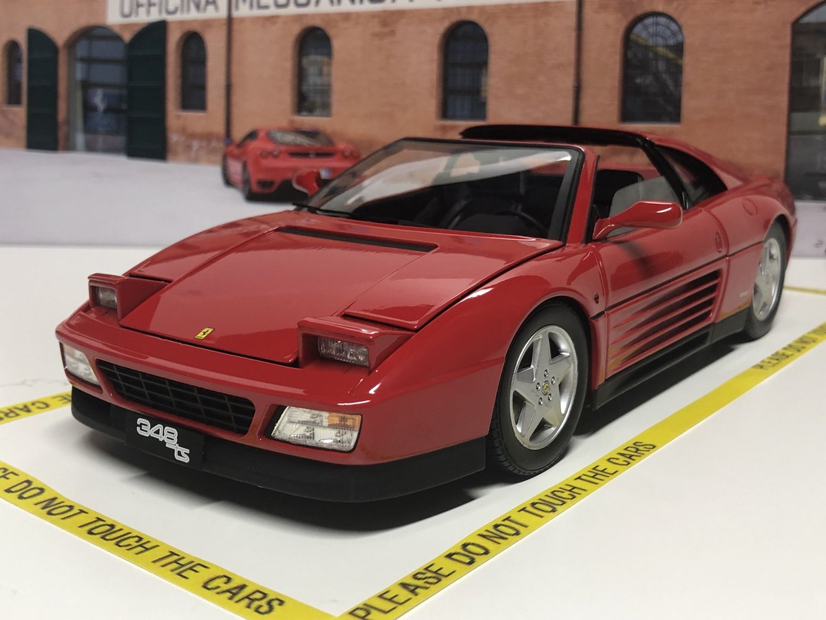 1/18 MATTEL Hotwheels ELITE Ferrari 348 ts レッド