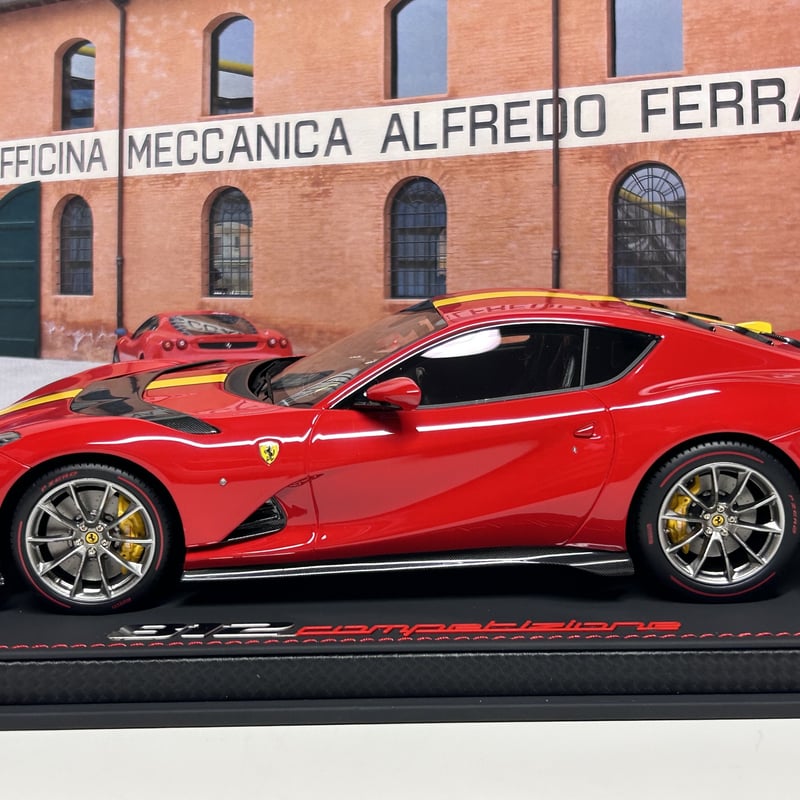 BBR 1/18 Ferrari 812 Competizione Rosso corsa フ