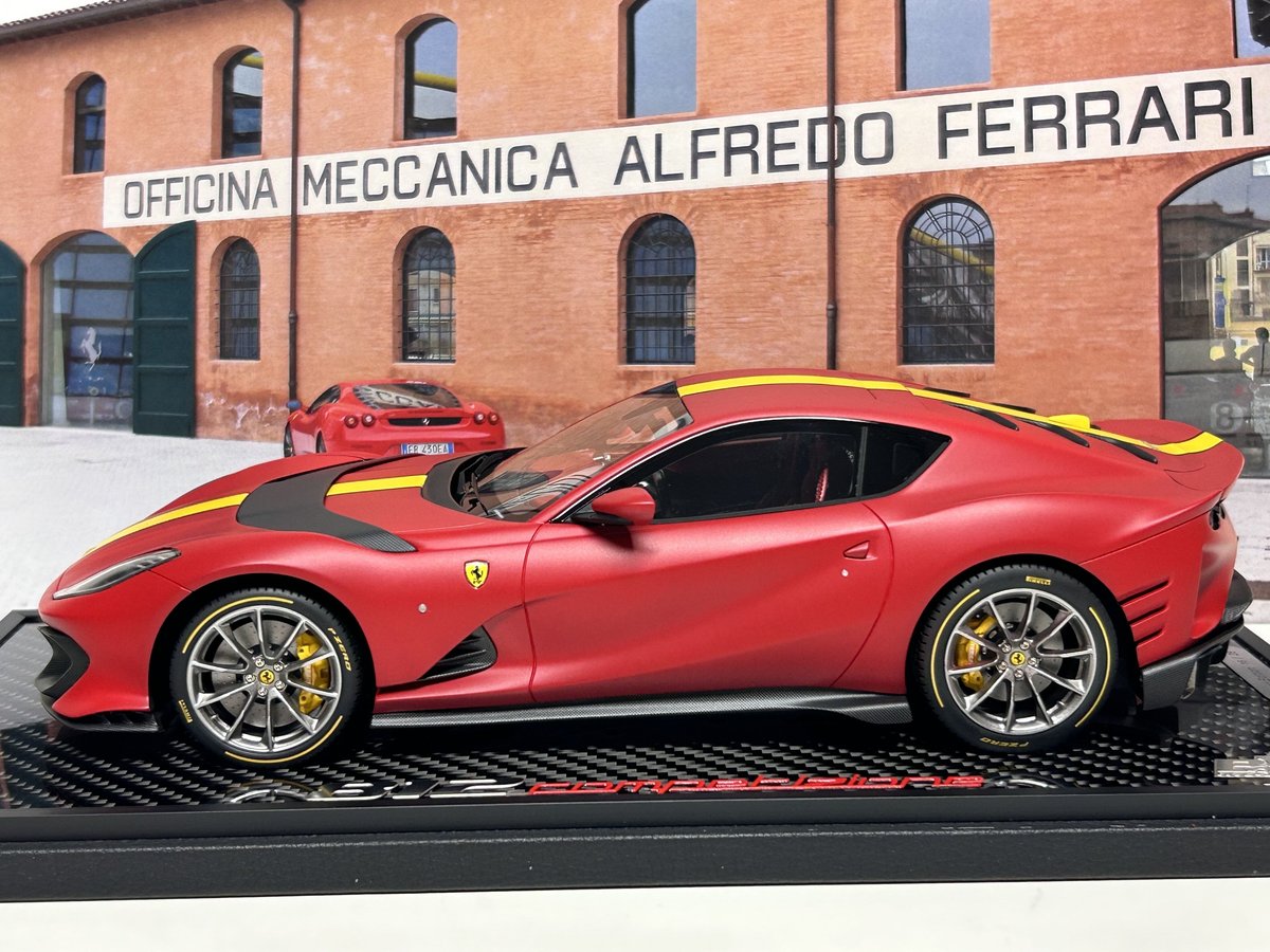 BBR 1/18 Ferrari 812 Competizione Rosso F1-75 フ
