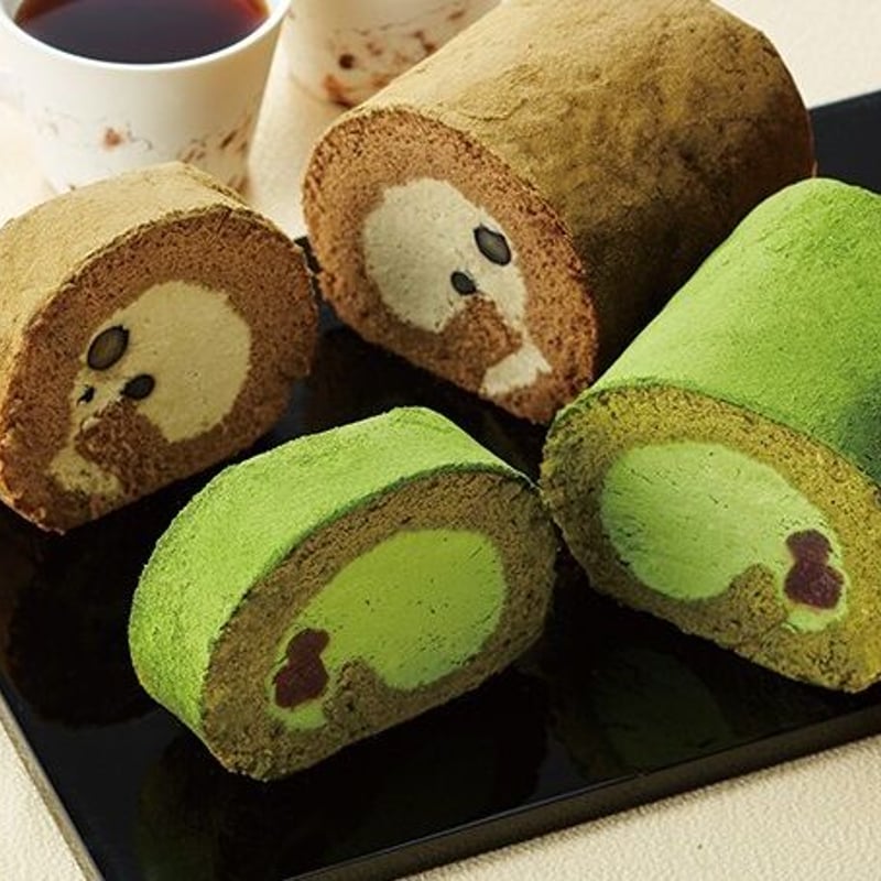 宇治抹茶とほうじ茶ロールケーキセット（送料込み） | TSUBURANO
