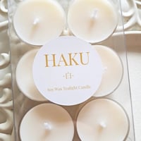 白 ーHAKUー　ソイワックス ティーライトキャンドル