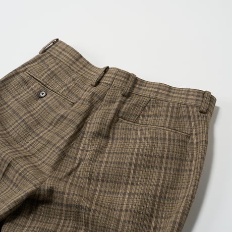 AURALEE (オーラリー) / Silk Linen Nep Check Slacks